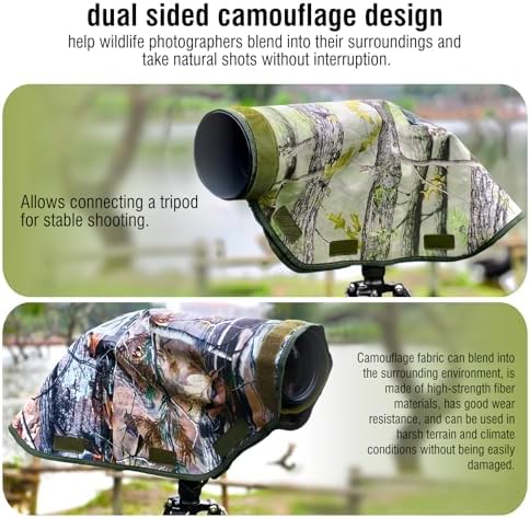Camera Rain Cover with Openable Viewing Window & Strap Mountable Design,Waterproof Camera Raincoat Sleeve Protector (M) - Image 5