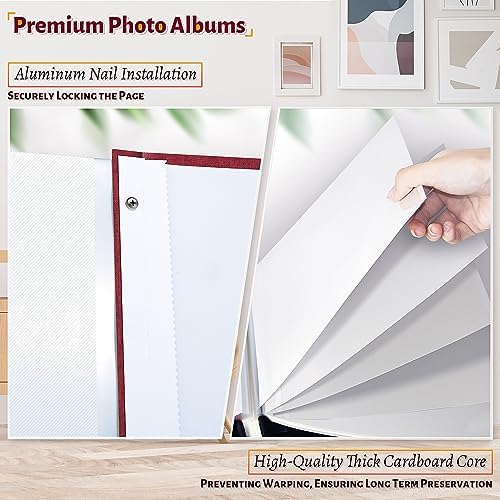 Artfeel Photo Album Self Adhesive Scrapbook,Large Photo Book for 4x6,5x7,8x10 Pictures,DIY Album for Baby Wedding Family Travel Birthday,with Metallic Pen and Scraper - Image 4