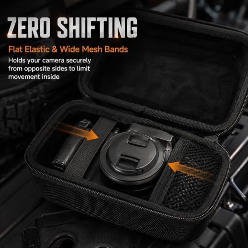 Small EVA Camera Case for Mirrorless and Compact Cameras, Black - Image 4