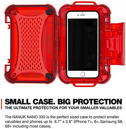 Nanuk 330-0009 Nano Series Waterproof Large Hard Case for Phones, Cameras and Electronics (Red) - Image 4
