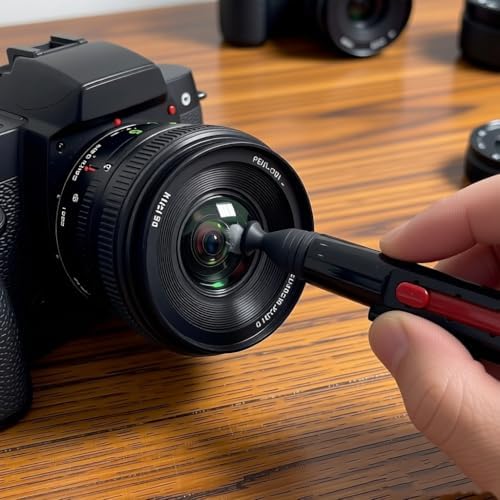 2pcs Lens Cleaning Pen with Carbon Cleaning Head and Brush for DSLR Digital Camera and Drone, Telescope, Magnifying Glass, Mobile Phone Screen, etc. - Image 2