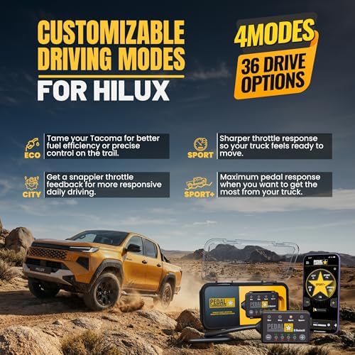 PEDAL COMMANDER for Toyota Hilux 2016-2026 Throttle Response Controller - Plug-and-Play, 4 Driving Modes, App Control, Throttle Controller Upgrade, Hilux TRD Parts - Image 3