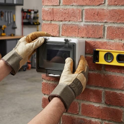 Generic Roller Shutter Button Lock Box Dustproof Industrial Garage Door Switch Cover for Fire Safety Impact-Resistant Emergency Button Protector Easy Install for Commercial Roller Shutter - Image 6