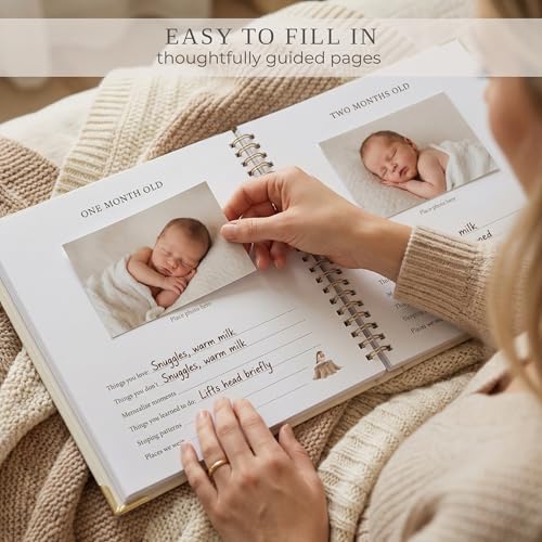Keepsake Baby Memory Book for Boys and Girls - Timeless First 5 Year Book - Image 3