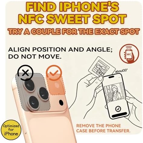 E-Paper Fridge Magnet Classic Plus, Battery Free E-Ink Photo Display, Wireless NFC Smart Frame, Phone Control Acrylic Memo Board Home Travel Party Gift, Compatible iPhone13&Newer(Yellow) - Image 4