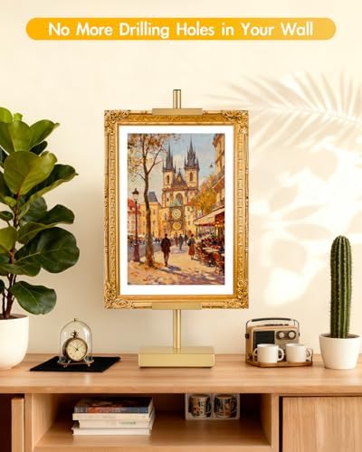 Rofio Gold Easel, 17" Adjustable Tabletop Picture Frame Stand for Signs - Image 4