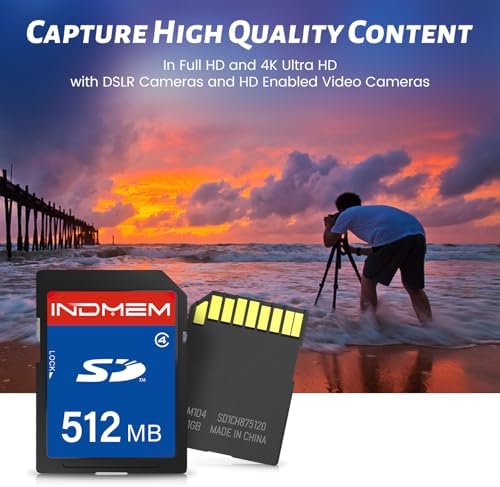 SD Card 512MB (2 Pack), Class 4 Flash Memory Cards MLC Stanard Secure Digital Cards, 512MB(2pc) - Image 3