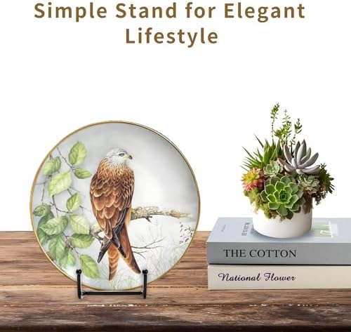12 Pack 6"Plate Stands for Display,Metal Plate Holders Display Stands Can Be Used for Picture Stands,Book Stands for Display,Plate Display Stands,Easel,Photo Frame Stands,Plaque Stands,Desktop Stand. - Image 6
