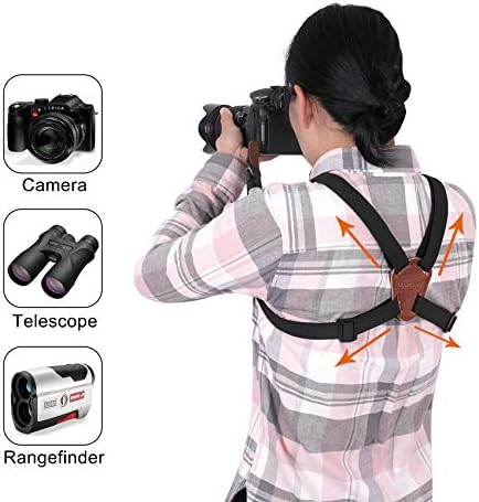 Vigorport Camera Strap, Cross Shoulder Straps, Quick Release Chest Harness - Image 2