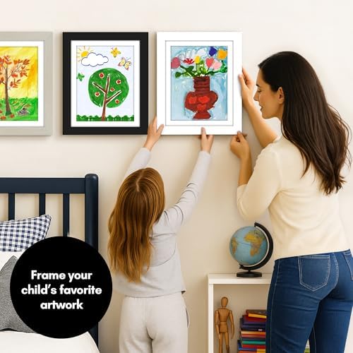 Americanflat 8.5x11 Changeable Kids Art Frame - White - Image 2