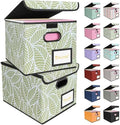 BALEINE File Organizer Box with Lid, Collapsible Hanging File Storage Box by BALEINE
