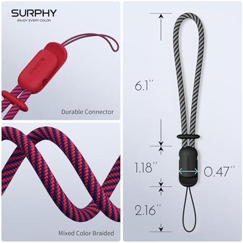 SURPHY 2 Pack Phone Lanyard, Phone Wrist Strap for Case, Camera Wrist Strap - Image 6