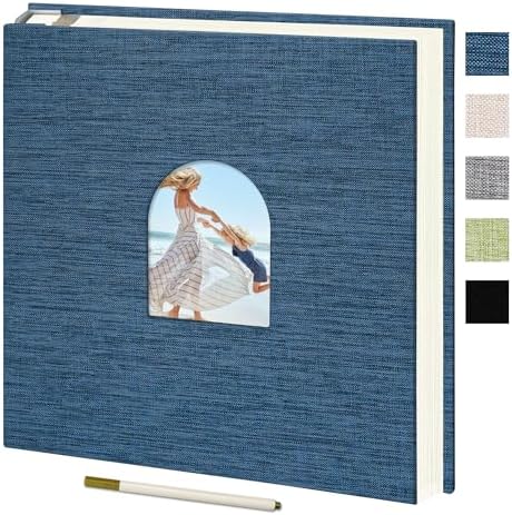 Vienrose Self Adhesive Photo Album Arch Window Scrapbook 40 Pages Blue by Vienrose