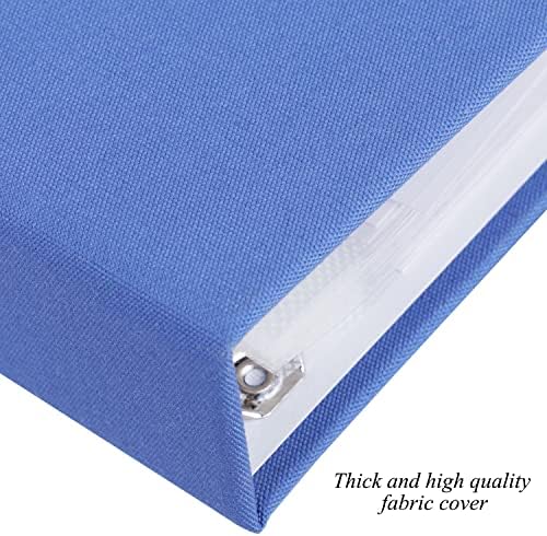 1DOT2 8x8 Inch 3 Ring DIY Scrapbook Photo Album, Blue - Image 2