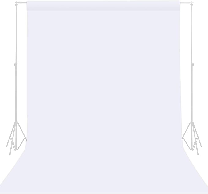 TRLYC White Photography Backdrops 10x10 FT Seamless Background for Studio | White Backdrop for Photoshoot Video Backgrounds Screen Party Wrinkle-free Polyester Non-Glare Rod Pocket Easy Setup by TRLYC