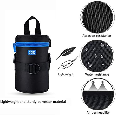 JJC Camera Lens Case Pouch, Padded Bag Fits Lens up to 3.1 x 6.1 (D x L) - Image 3