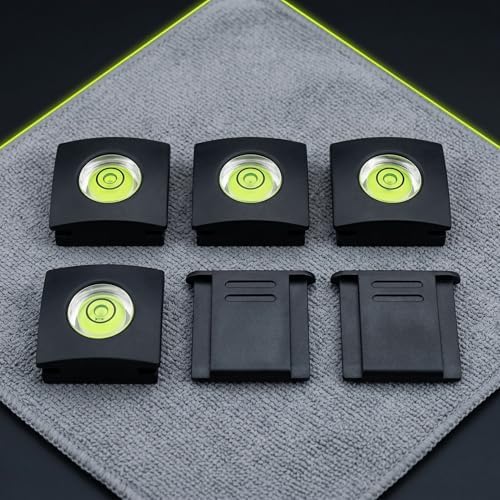 MOBOREST Camera Level Hot Shoe Level Hot Shoe Cover Flashlight Bubble Level Protector for Canon Nikon Panasonic Fujifilm Olympus Pentax Sigma DSLR/SLR/Evil (4+2PCS) - Image 6