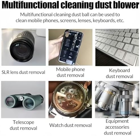 Strong Air Blower Blaster Pump Dust Cleaner Include Micro Fiber Cleaning Cloth, Bulb Blower for Digital SLR Lens Sensor LCD Screens Musical Instruments Keyboards Telescope Filtersl(Blue) - Image 7