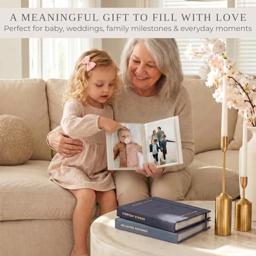 Beautiful Photo Album Set of 3 For 4x6 Pictures - Linen Album Holds 216 - Image 7