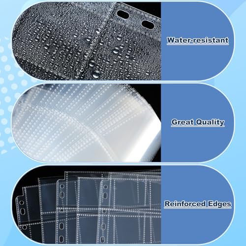 Fuyoooo 100 Pack Protective Photo Slide Pages Holds 20 35mm Slides - Image 3