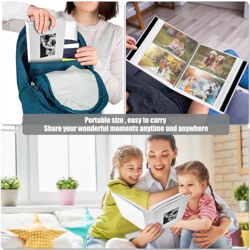 200-Pocket Photo Album 4x6 - Slip-In Picture Album with Linen Cover & Display Window, Vertical Photo Book for Wedding, Family, Baby, Anniversary & Vacation Memories (Holds 200 Photos) - Image 6