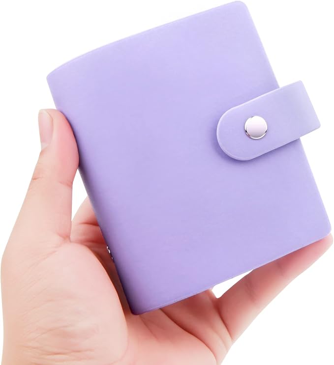 Ruibytree 52 Pockets Small Photo Album 2x3 for Instax Mini, Violet, 1 Pack | Pocket-Size, PU Leather Cover, Snap Closure, Acid-Free Pages, Fits Polaroid 2x3 Photos, Kodak Mini Prints & ZINK Photos by 2x3PhotoAlbum4x6PhotoAlbum35x425PhotoAlbumGoPhotoAlbum85x11VinylStickerPaper