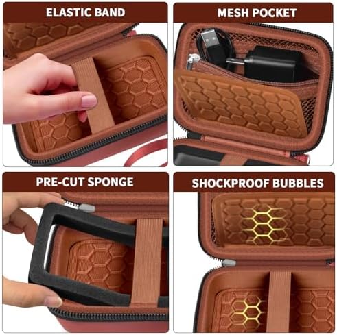 Comecase Digital Camera Case for Kodak PIXPRO FZ45 FZ55, Brown - Image 4
