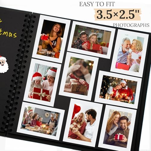 Scrapbook Photo Album 10"x10" 50 Sheets 100 Pages Hardcover Kraft Paper - Image 4