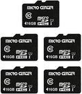 Micro Center 16GB Class 10 MicroSDHC Flash Memory Card with Adapter, 5Pack by MICROCENTER