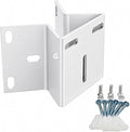 Outdoor Security Camera Corner Mount, White Metal Bracket, 1 Pack | 90-degree clamp, 2.2-4.3 in diameter range, eaves and stairwell placement, hardware included by Unknown