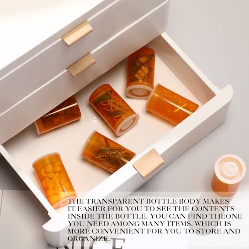 30 Pack Plastic Film Canisters Holder with Lids 35mm Empty Camera Reel Containers Yellow Small Storage Bottles for Pills Beads Coins Vitamins Art Supplies Science Experiments Classroom Craft Projects - Image 6