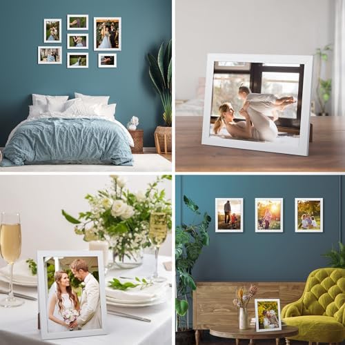 Giftgarden 12 Pack 3.5x5 Picture Frame White, 3.5 by 5 Photo Frames Bulk for Desktop Display or Wall Mount - Image 4