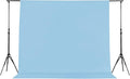 Joccun 8X10 FT Light Blue Backdrop Background for Photography,Polyester Backdrop Curtain Background Screen for Photography,Photoshoot,Video Recording,Studio(8X10ft,Light Blue) by Joccun
