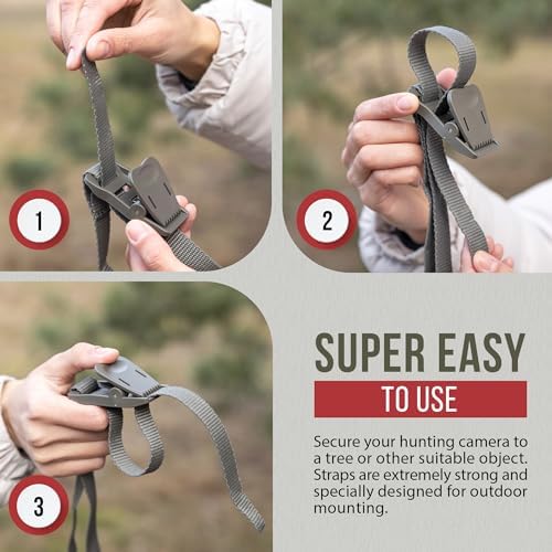 The...Cam Quick Camera Holder EasyStrap-3, Premium 3 Pack Trail Camera Straps,Game Camera Strap,Tree Belts,Durable Nylon Fiber,Hunting Gifts for Men, Hunting Utility Strap for Hanging Trail Cameras - Image 6