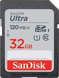 SANDISK 32GB Ultra SDHC UHS-I Memory Card - 120MB/s, C10, U1, Full HD, SD Card - SDSDUN4-032G-GN6IN [Older Version] by Unknown