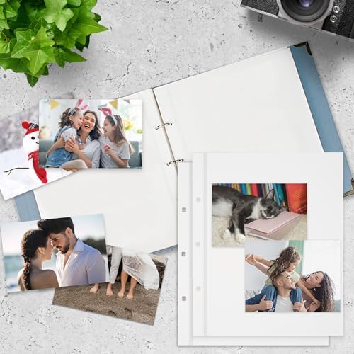 Vienrose Self Adhesive Photo Album Refill Pages 3 Ring Binder 240 Pages - Image 6