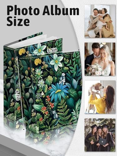Photo Album 4x6, 56 Pockets Small Picture Book Flowers Floral - Image 6