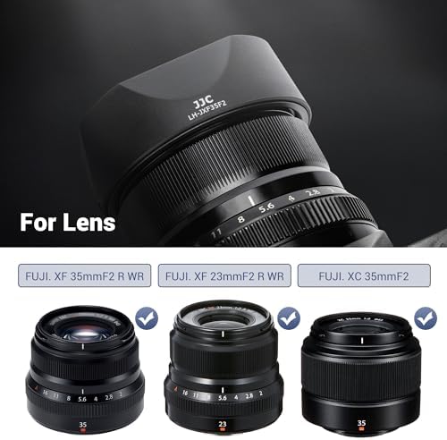 JJC Lens Hood for Fuji XF 35mm F2 R WR, XF 23mm F2 R WR, XC 35mm F2 Lens - Image 2