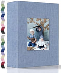 popotop Photo Album 4x6-200 Photos Photo Books with 200 Horizontal Pockets,Linen Cover Albums for Family Wedding Anniversary Baby Vacation Pictures by Popotop