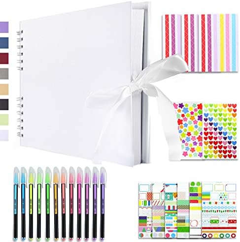 Vienrose Scrapbook Album 80 Pages 11x8 Inch Black by Vienrose