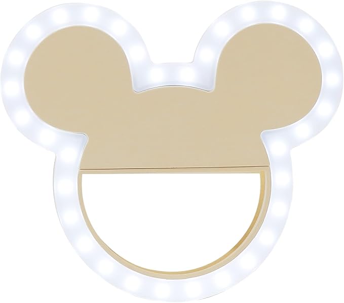 Impressions Vanity Disney Mickey Mouse GlowMe LED Beauty Selfie Ring Light with 3 Level Adjustable Brightness, Portable Clip-on for Smartphone Photography, Camera, and Makeup - Image 5