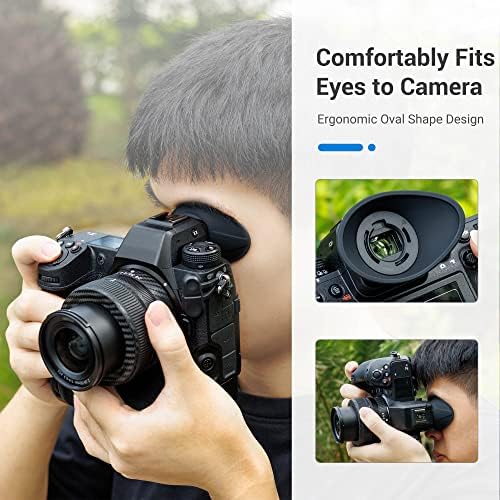 [Updated Version] Z9 Z8 Zf Eye Cup Eyepiece, Camera Viewfinder Eyecup for Nikon Z8 Z9 Zf, Soft Silicone 360 Rotating Extension Oval Design, Replace Nikon DK-33 Eye Cup - Image 5