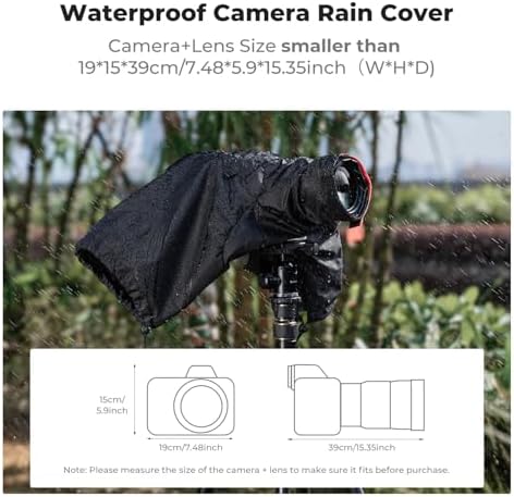K&F CONCEPT Camera Rain Cover, Waterproof Camera Cover for Nikon Canon Sony - Image 2