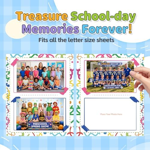 Giant School Memory Book Keepsake Photo Album Scrapbook for Kids - Image 4