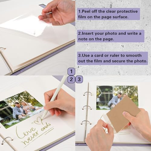9x11 Self-Adhesive Photo Album Refill Pages, 3-Ring, 60 Pages - Image 6