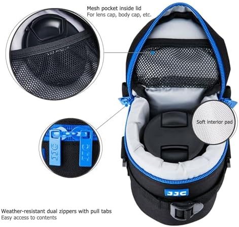 Camera Lens Case for Canon RF 45mm F1.2 EF 35mm F2 28-200mm Below 3.2x5.98" - Image 3