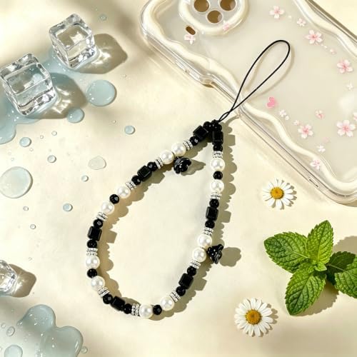 Phone Charm Beaded Camera Wrist Strap Cute Chain Lanyard Wristlet - Image 3