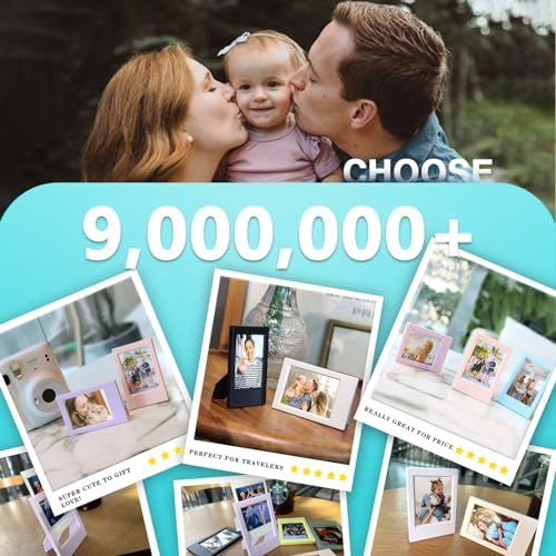 CAIYOULE Mini Picture Frame for Fujifilm Instax Mini Instant 3" Film Photo - Image 3