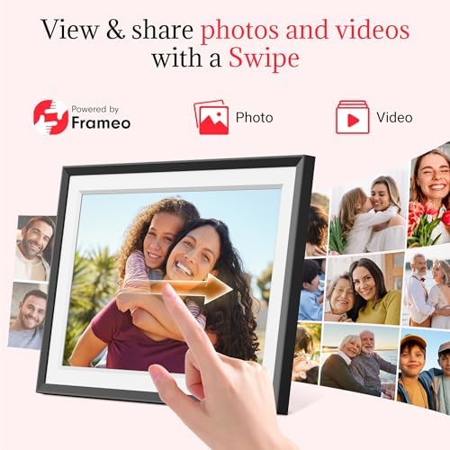 Frameo Digital Picture Frame – 10.1 Inch Smart Wi-Fi Photo Frame with Easy App Connection, Gift for Women, Mom, Grandma, Wife, Girlfriend, Wedding Share Memories Instantly via Free App - Image 3
