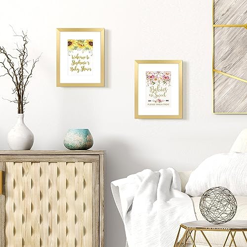 upsimples 8x10 Picture Frames, Gallery Wall Frames Set of 5, Gold - Image 2